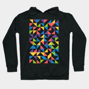 Creative Geometric Colourful Triangle Pattern #14 Hoodie